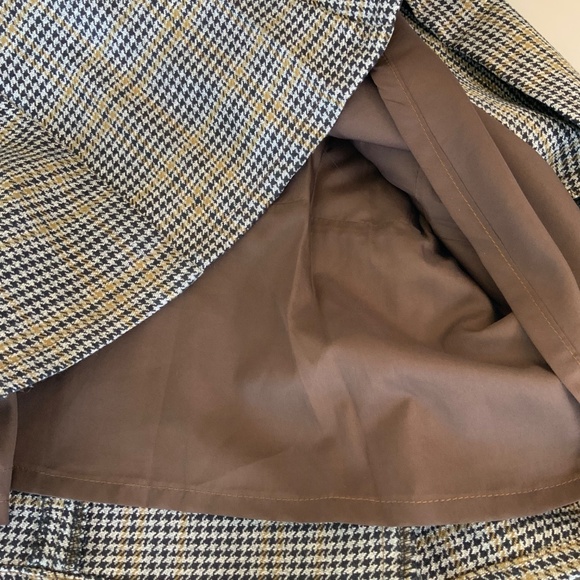 LIKE NEW! Wool Plaid Houndstooth Pencil Skirt Tartan Size Small - Picture 6 of 7